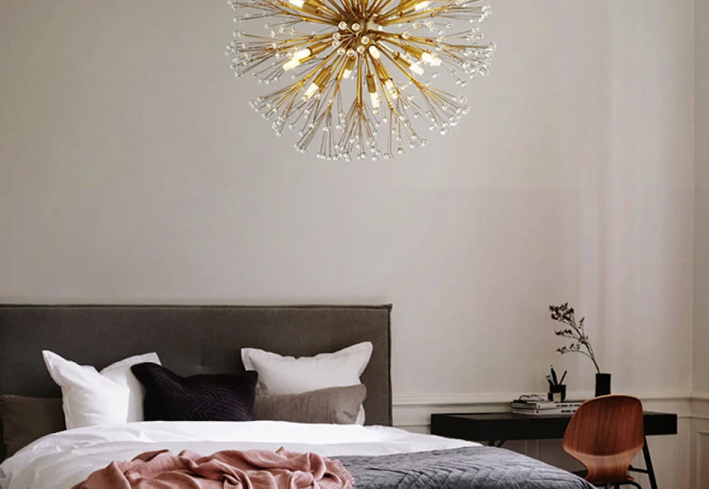 high ceiling crystal chandelier