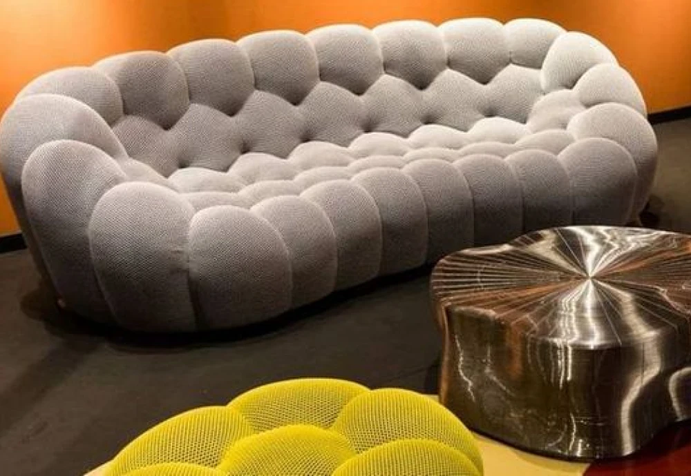 white bubble couch